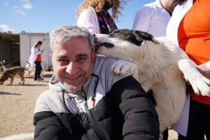 man with dog